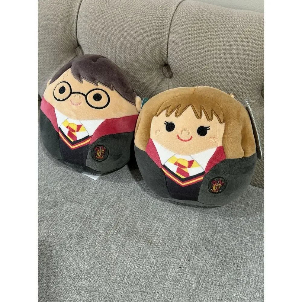 Harry‎ Potter Hermione & Harry Squishmallow Plush Set Gryffindor 8” Unique